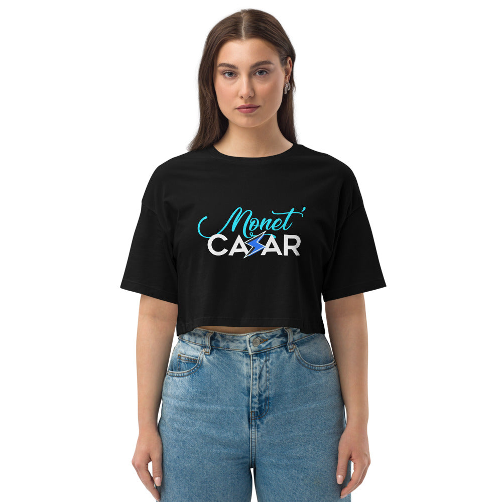 Monet Cazar Signature Loose drop shoulder crop top